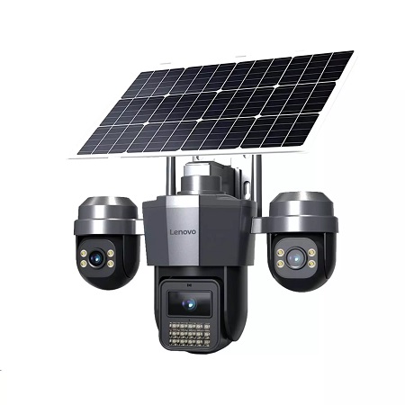 LENOVO W14CZ Smart Solar 4G SIM Kartlı IP Güvenlik Kamerası 3 x 3MP AOV PTZ